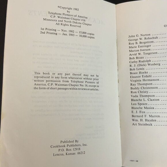 Pine To Prairie Cookbook Volume II Telephone Pioneers of America Vintage 1983 - Picture 4 of 13